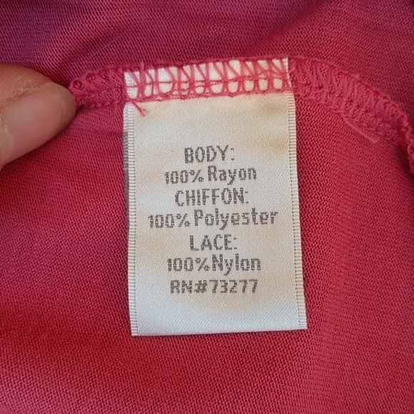 Lauren Conrad Lace Keyhole Salmon Tank Top Sz S - Picture 7 of 8